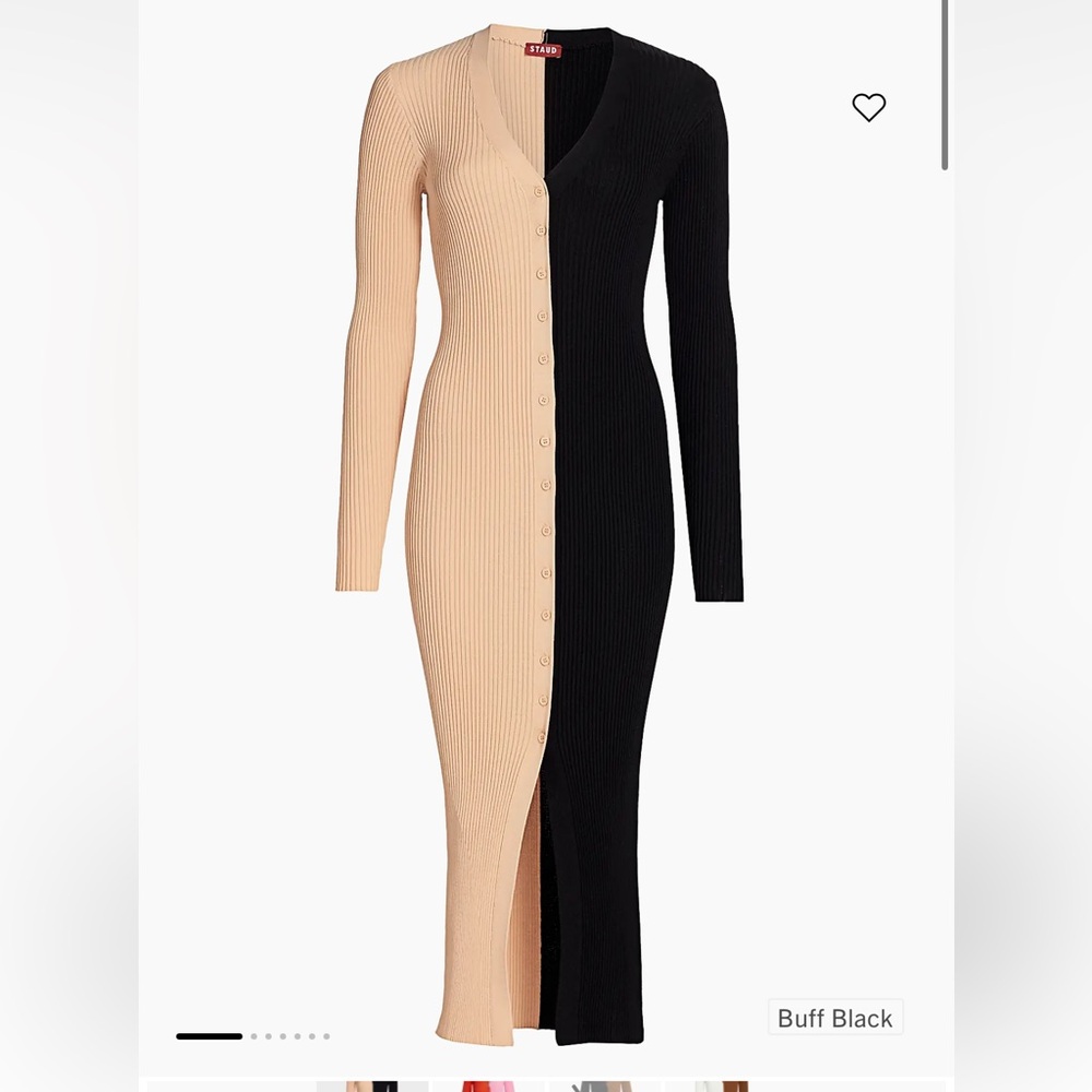 Staud Colorblock midi-Dress